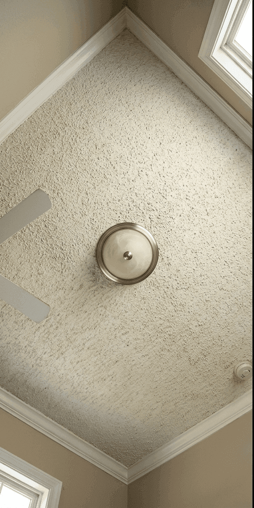 Before: Popcorn Ceiling Removal in Studio City